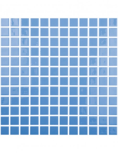 Piscinas - Gresite Liso Azul Celeste - mosaico de vidrio liso  - VidrePur