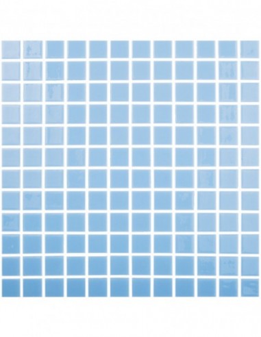 Piscinas - Gresite Liso Azul Celeste Claro - mosaico de vidrio liso  - VidrePur