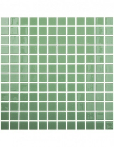 Piscinas - Gresite Liso Verde Claro - mosaico de vidrio liso  - VidrePur