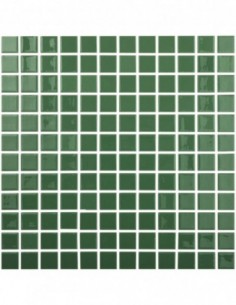 Piscinas - Gresite Liso Verde Oscuro - mosaico de vidrio liso  - VidrePur