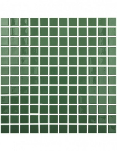 Piscinas - Gresite Liso Verde Oscuro - mosaico de vidrio liso  - VidrePur