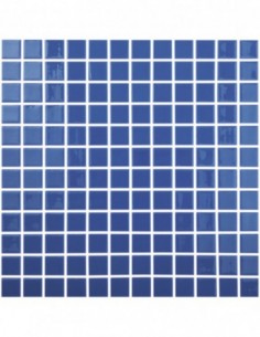 Piscinas - Gresite Liso Azul Marino Claro - mosaico de vidrio liso  - VidrePur