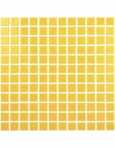 Piscinas - Gresite Liso Amarillo - mosaico de vidrio liso  - VidrePur
