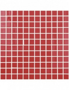 Piscinas - Gresite Liso Rojo - mosaico de vidrio liso  - VidrePur