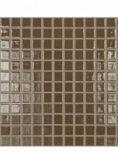 Piscinas - Gresite Liso Marrón - mosaico de vidrio liso  - VidrePur