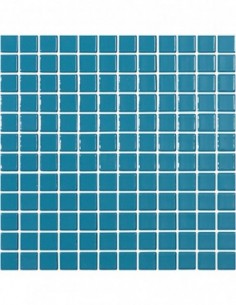 Piscinas - Gresite Liso Azul Petroleo - mosaico de vidrio liso  - VidrePur