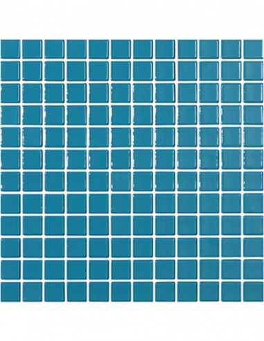 Piscinas - Gresite Liso Azul Petroleo - mosaico de vidrio liso  - VidrePur