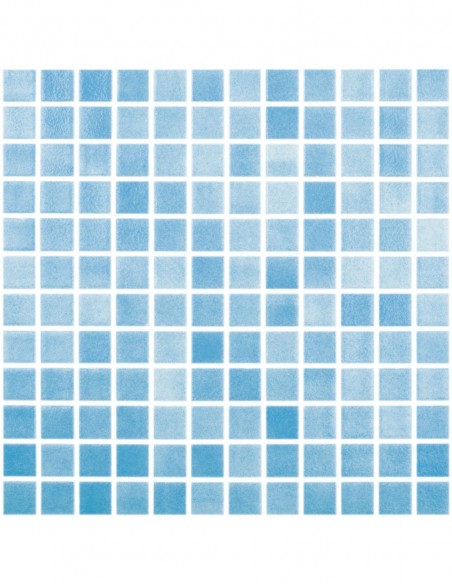 Piscinas - Gresite Niebla Azul Turquesa - mosaico de vidrio  - VidrePur