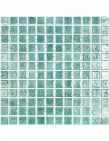 Piscinas - Gresite Niebla Turquesa - mosaico de vidrio  - VidrePur