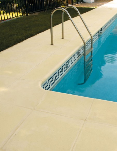 Piscinas - Remate piscina Cañaveral con baldosa Loja en Crema - Verniprens