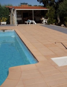 Piscinas - Remate piscina Cañaveral en baldosa 4 Estaciones en Terracota - Verniprens 2