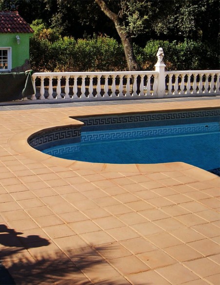 Piscinas - Remate piscina Cañaveral en baldosa 4 Estaciones en Terracota - Verniprens
